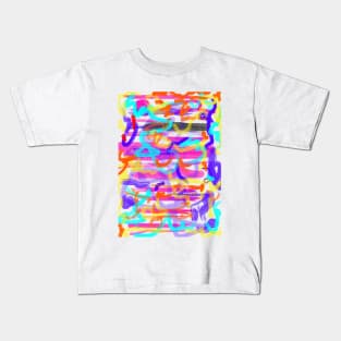 Abstract Multiple Colors art Kids T-Shirt